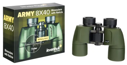 figura di Binocolo con reticolo Levenhuk Army 8x40,  6