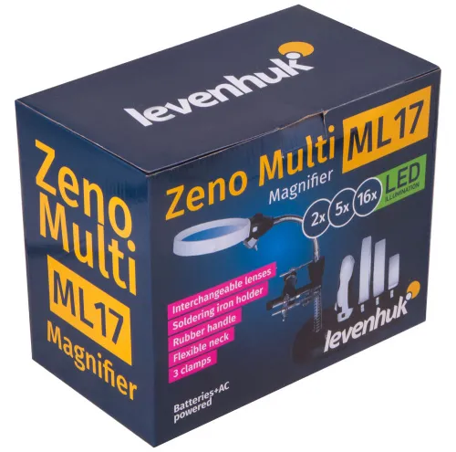 fotografia di Lente d’ingrandimento nera Levenhuk Zeno Multi ML17,  12