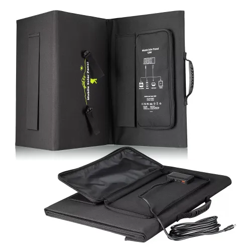 foto di Caricabatterie solare portatile Bresser 120 watt con alimentazione USB,  8