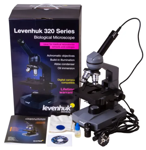 fotografia di Microscopio monoculare digitale Levenhuk D320L BASE 3M,  2