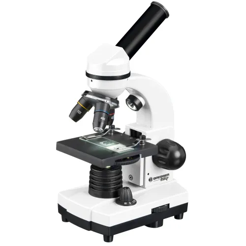 immagine di Microscopio Bresser Junior Biolux SEL 40–1600x con custodia, bianco,  3