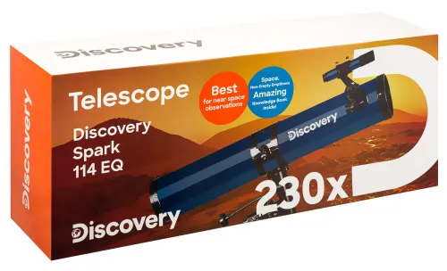 figura di Telescopio Levenhuk Discovery Spark 114 EQ con libro,  15