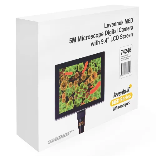 fotografia di Levenhuk MED fotocamera digitale per microscopio da 5M con schermo LCD da 9,4",  12