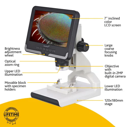 immagine di Microscopio digitale Levenhuk Rainbow DM700 LCD,  15