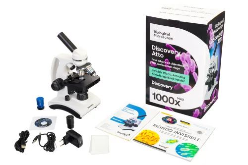 foto di Microscopio digitale Levenhuk Discovery Atto Polar con libro,  2