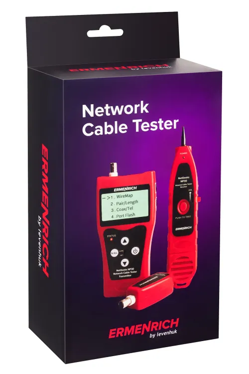 figura di Tester per cavi di rete Ermenrich NetGeeks NP30,  12