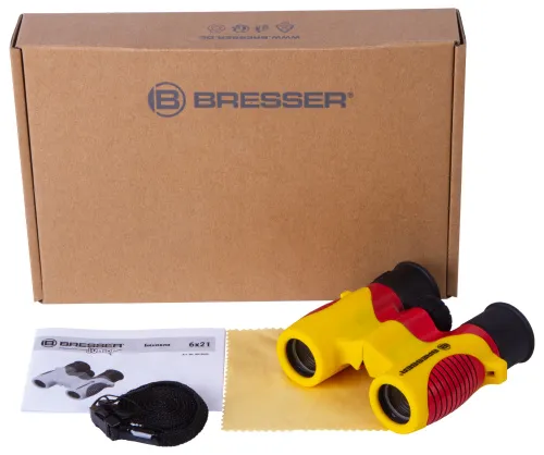 immagine di Binocolo per bambini Bresser Junior 6x21, giallo,  2