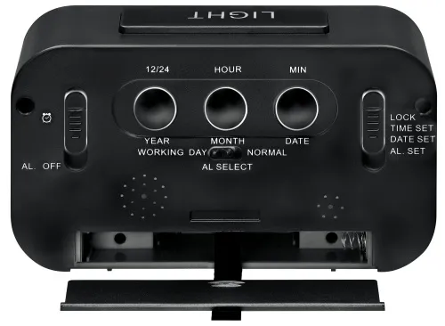 figura di Sveglia LCD Bresser MyTime Duo, nero,  2