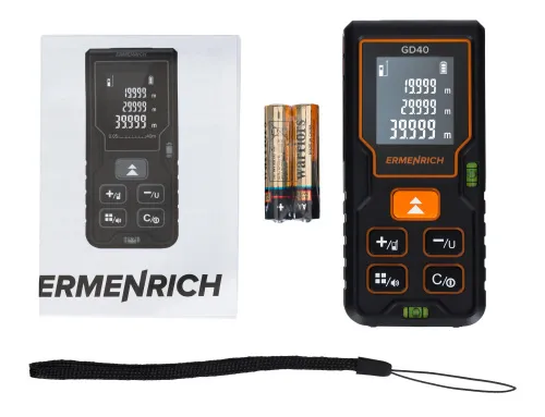 immagine di Misuratore laser Ermenrich Reel PLUS GD40, nero,  2