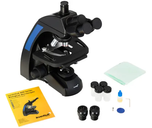 foto di Microscopio trinoculare biologico Levenhuk 870T,  2