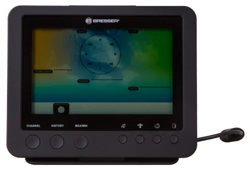 figura di Stazione meteo a colori Bresser Wi-Fi con sensore professionale 5 in 1, nera,  4