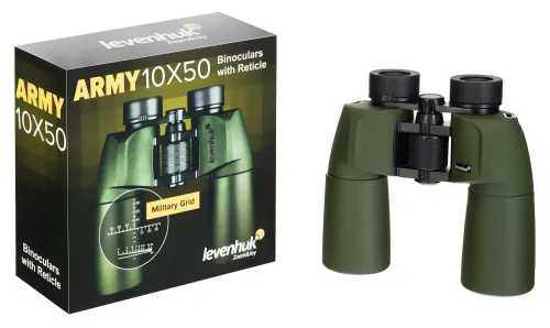 figura di Binocolo con reticolo Levenhuk Army 10x50,  6