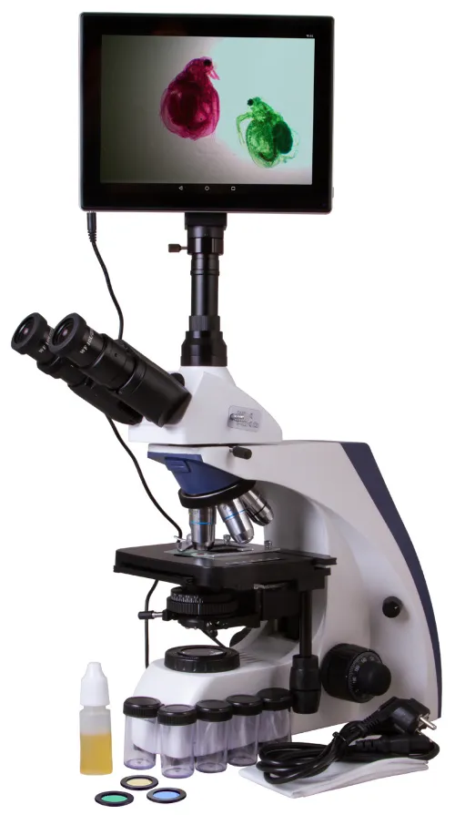 figura di Microscopio trinoculare digitale Levenhuk MED D30T LCD,  2