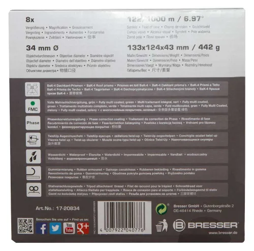 figura di Binocolo Bresser Pirsch 8x34,  13