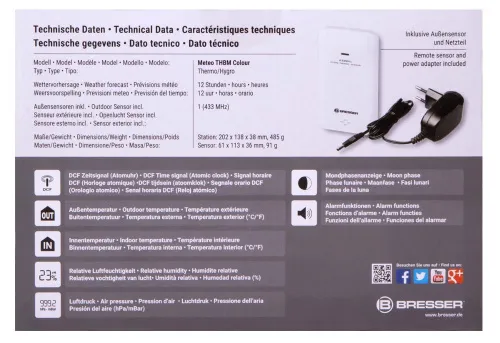 foto di Bresser Weather Station with Colour Display, black,  11