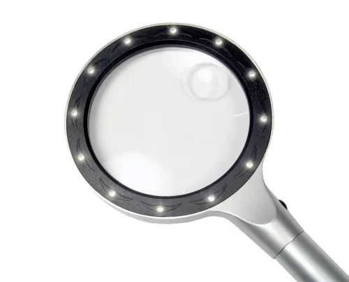 immagine di Lente d’ingrandimento Levenhuk Zeno 600 LED, 2,5/5x, 90/21 mm, metallo,  4