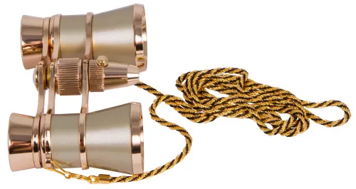 fotografia di Binocolo da teatro Levenhuk Broadway 325F (oro, con luce LED e cordoncino da collo) - Articolo in esposizione,  5