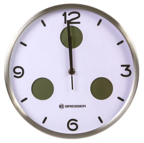 figura di Orologio da parete termoigrometro Bresser Optus MyTime Bresser MyTime io NX 30 cm, bianco,  5
