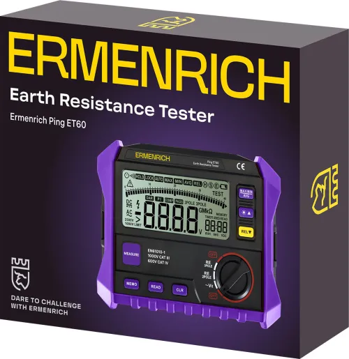 fotografia di Tester per resistenza di terra Ermenrich Ping ET60,  2