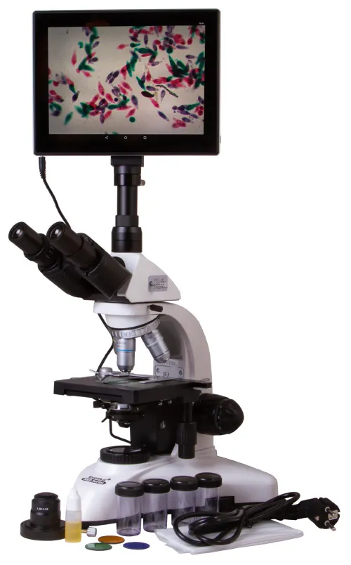 figura di Microscopio digitale trinoculare Levenhuk MED D25T LCD,  2