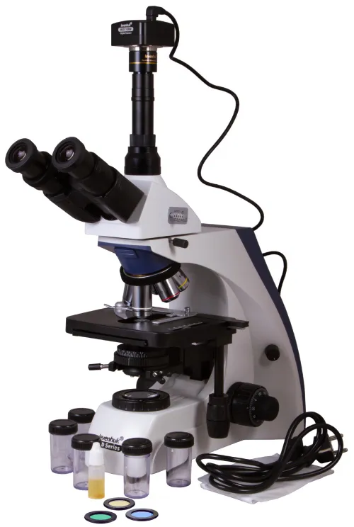 figura di Microscopio trinoculare digitale Levenhuk MED D35T,  2