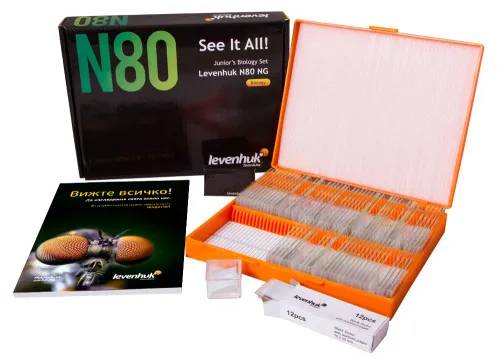 fotografia di Set di vetrini "See it all!" (Alla scoperta del mondo!) Levenhuk N80 NG,  2