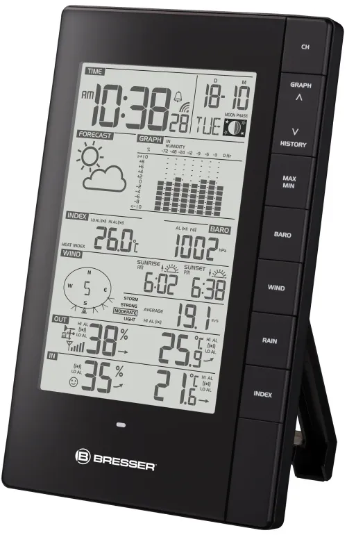 figura di Stazione meteo da PC Bresser con sensore esterno 5 in 1,  2