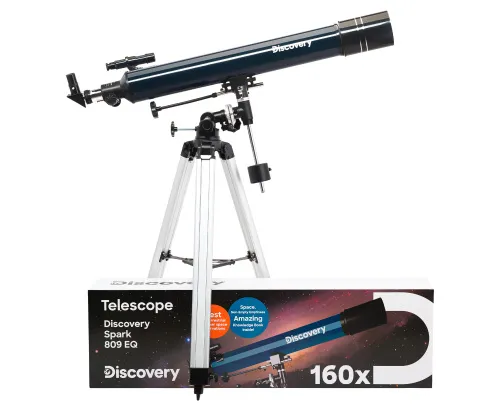 figura di Telescopio Levenhuk Discovery Spark 809 EQ con libro,  2