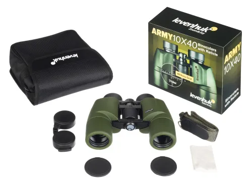 figura di Binocolo con reticolo Levenhuk Army 10x40,  5