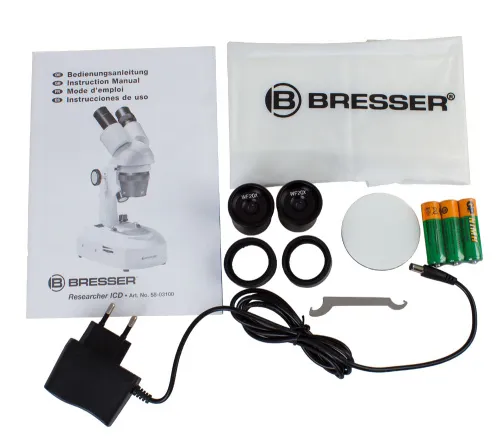 figura di Bresser Stereomicroscopio Researcher ICD LED 20X-80X,  10
