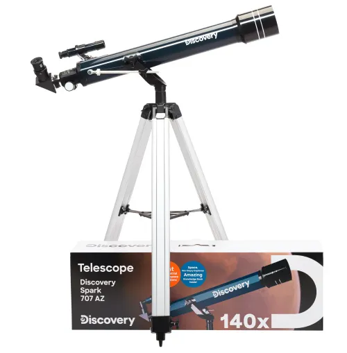 immagine di Telescopio Levenhuk Discovery Spark 707 AZ con libro,  2