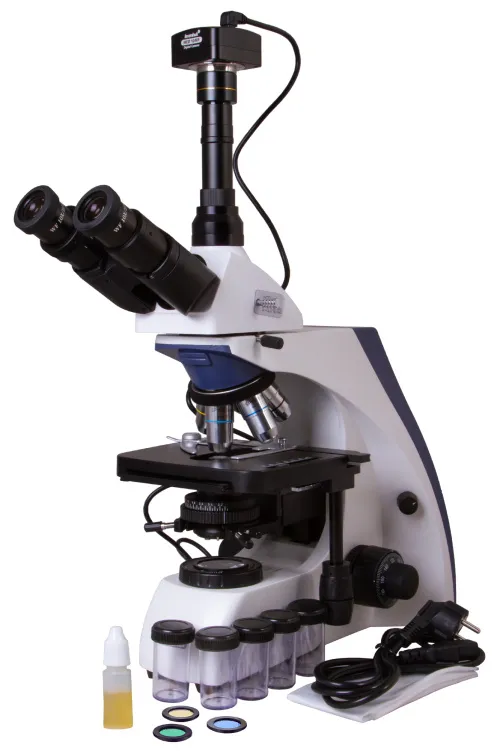 figura di Microscopio trinoculare digitale Levenhuk MED D30T,  2