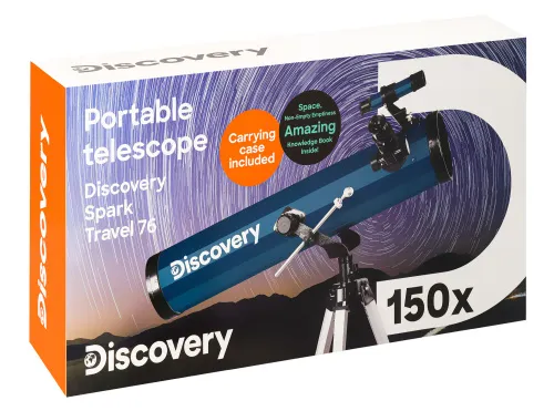 immagine di Telescopio Levenhuk Discovery Spark Travel 76 con libro,  17