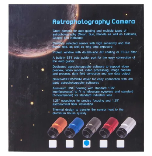 immagine di Camera Deep Sky e Camera di Guida Bresser Full HD 1,25”,  8