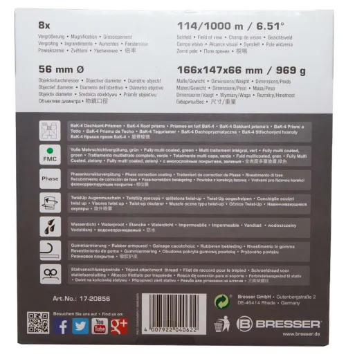 immagine di Binocolo Bresser Pirsch 8x56,  14