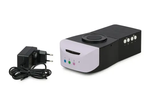 fotografia di Attacco epi-fluorescenza MAGUS Epi-FL04M LED, cubi per filtri fluorescenti B/G/UV,  11