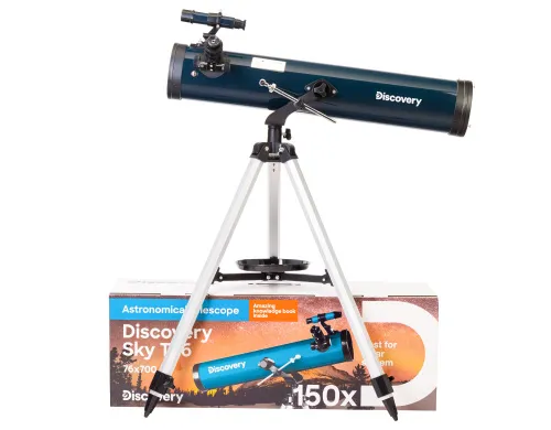 foto di Telescopio Levenhuk Discovery Sky T76 con libro,  2