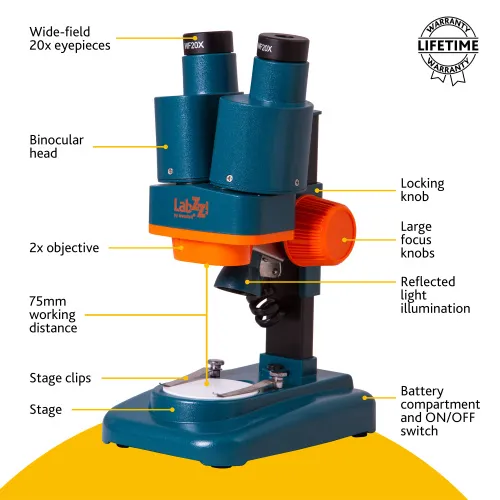 immagine di Microscopio stereo Levenhuk LabZZ M4,  11