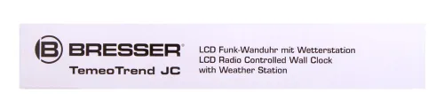 figura di Orologio da parete meteorologico Bresser Temeotrend JC LCD, nero,  13