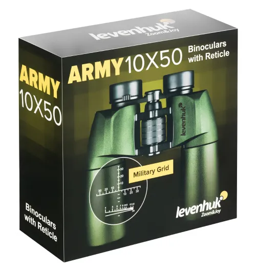 figura di Binocolo con reticolo Levenhuk Army 10x50,  14