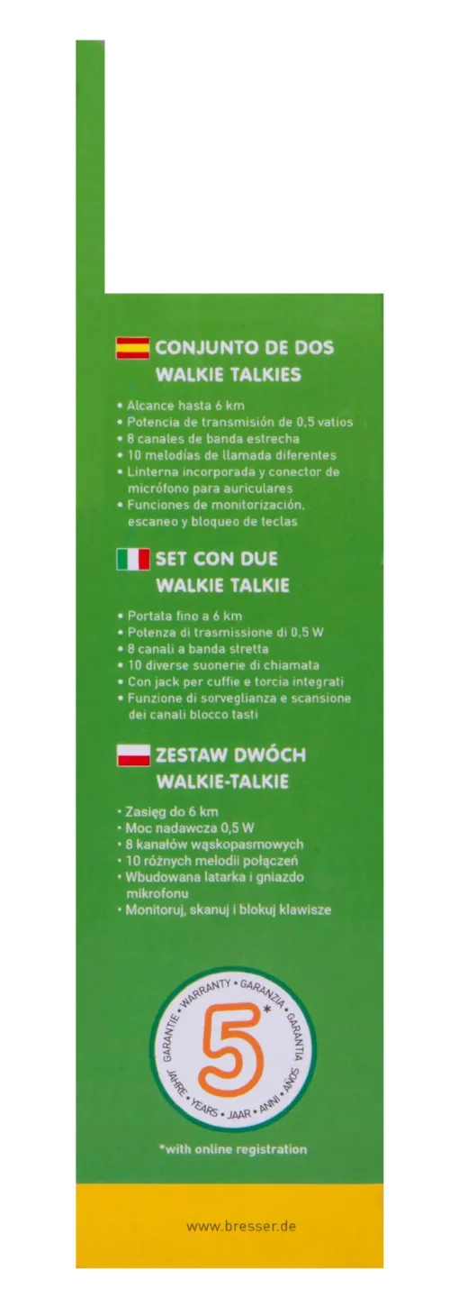 immagine di Walkie-Talkie FM Bresser National Geographic Set,  13