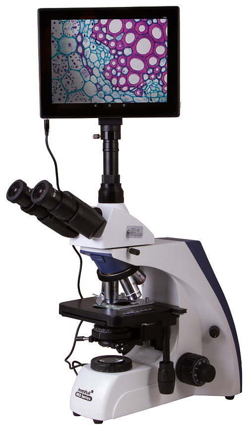 fotografia di Microscopio trinoculare digitale Levenhuk MED D35T LCD