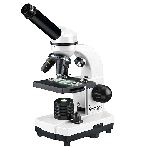immagine di Microscopio Bresser Junior Biolux SEL 40–1600x con custodia, bianco